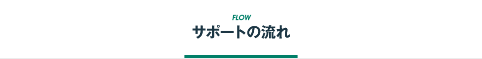 サポートの流れ